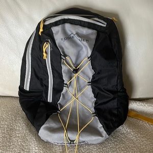 Eddie Bauer men’s or women’s black and gray lightweight backpack